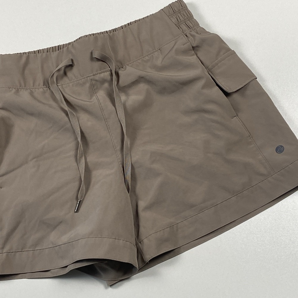 Apana Cargo Hiking Shorts Size S Beige Athleisure Drawstring Athletic Essential